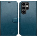 OCASE Samsung Galaxy S25 Ultra Deri Czdan Klf-Peacock Blue