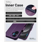 OCASE Apple iPhone 17 Czdan Klf-Dark Purple