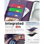 OCASE Apple iPhone 17 Czdan Klf-Dark Purple