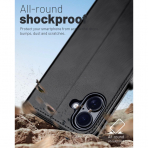 OCASE Apple iPhone 17 Czdan Klf-Black