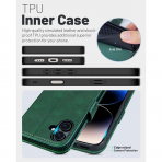 OCASE Apple iPhone 17 Czdan Klf-Blackish Green