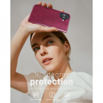 OCASE Apple iPhone 17 Czdan Klf-Burgundy