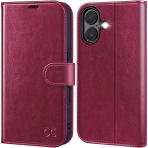 OCASE Apple iPhone 17 Czdan Klf-Burgundy