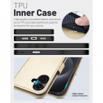 OCASE Apple iPhone 17 Czdan Klf-Gold