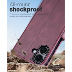 OCASE Apple iPhone 17 Czdan Klf-Mulberry