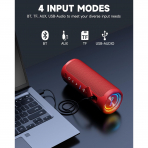 OHAYO Tanabilir Bluetooth Hoparlr-Bright Red