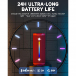 OHAYO Tanabilir Bluetooth Hoparlr-Bright Red