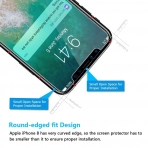 OMOTON Apple iPhone XS / X Temperli Cam Ekran Koruyucu (2 Adet)