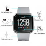 OMOTON Fitbit Versa Temperli Cam Ekran Koruyucu (3 Adet)