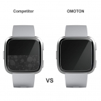 OMOTON Fitbit Versa Temperli Cam Ekran Koruyucu (3 Adet)
