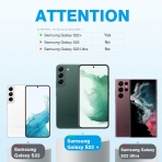 OMOTON Galaxy S22 Plus Temperli Cam Ekran ve Kamera Koruyucu (5 Adet)