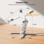 OMOTON LA10 360 D�nebilen Laptop Stand�-Silver