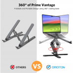OMOTON LA10 360 D�nebilen Laptop Stand�-Black