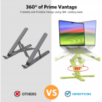 OMOTON LA10 360 D�nebilen Laptop Stand�-Citron