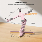OMOTON LA10 360 D�nebilen Laptop Stand�-Pink