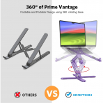 OMOTON LA10 360 D�nebilen Laptop Stand�-Purple