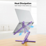 OMOTON LA10 360 D�nebilen Laptop Stand�-Purple