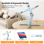 OMOTON LA10 360 D�nebilen Laptop Stand�-Sky Blue