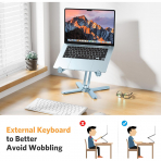 OMOTON LA10 360 D�nebilen Laptop Stand�-Sky Blue