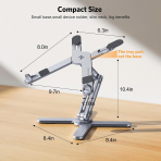 OMOTON LA10 360 D�nebilen Laptop Stand�-Space Gray