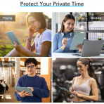 OMOTON iPad Air 7.Nesil Privacy Ekran Koruyucu (2 Adet)