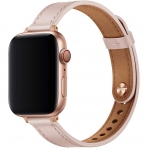 OUHENG Apple Watch 7 Deri nce Kay (45mm)-Pink Sand/Rose Gold