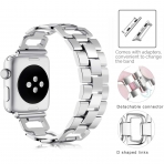 OULUCCI Paslanmaz elik Apple Watch 7 Kay (41mm)-Silver