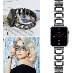 OULUCCI Paslanmaz elik Apple Watch 7 Kay (41mm)-Black