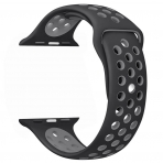 OULUOQI Apple Watch Soft Silikon Kay (42mm)-Black-Grey