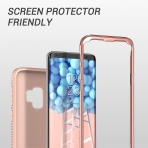 YOUMAKER Galaxy S9 Plus Rugged Bumper Klf (MIL-STD-810G)-Rose Gold