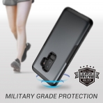 YOUMAKER Galaxy S9 Plus Rugged Bumper Klf (MIL-STD-810G)-Black