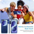 OWKEY Galaxy Z Flip 8 Darbe Korumal� K�l�f-Blue