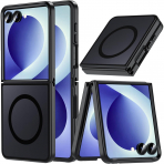 OWKEY Galaxy Z Flip 8 Darbe Korumal� K�l�f-Black