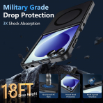 OWKEY Galaxy Z Flip 8 Darbe Korumal� K�l�f-Black