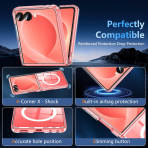 OWKEY Galaxy Z Flip 8 Darbe Korumal� K�l�f-Clear