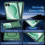 OWKEY Galaxy Z Flip 8 Darbe Korumal� K�l�f-Green