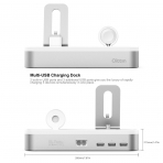 Oittm 5 Balantl USB Stand-Silver