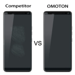 Omoton HTC U12 Plus Temperli Cam Ekran Koruyucu (3 Adet)