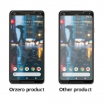 Orzero Google Pixel 2 XL Temperli Cam Ekran Koruyucu (Siyah)