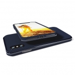 Orzly Apple iPhone X Mat Klf-Blue