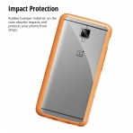 Orzly OnePlus 3T / OnePlus 3 Fusion Bumper Klf- ORANGE