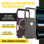 OtterBox Commuter iPhone 18 Pro MagSafe Uyumlu K�l�f-Purple/Grey