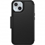 OtterBox Strada Folio iPhone 15 Plus Czdan Klf -Black