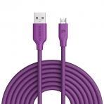 PASBUY Mikro USB Hzl arj Kablosu (2 Adet)-Purple