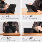 PITAKA Manyetik iPad Air Klf (13 in)-Black