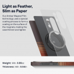 PITAKA Samsung Galaxy S25 Ultra Aramid Fiber K�l�f -Sunset 