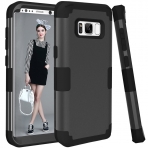 PIXIU Samsung Galaxy S8 Soft Silikon K�l�f-Black