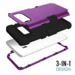 PIXIU Samsung Galaxy S8 Soft Silikon K�l�f-Purple Black
