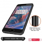 PUNKcase OnePlus 3T LUCID 2.0 Serisi Kapak Klf (MIL-STD-810G)-Black
