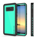 PUNKcase Samsung Galaxy Note 8 Studstar Serisi Su Geirmez Klf (MIL-STD-810G)-Teal